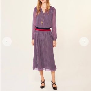 Tory Burch Purple Velma Midi Dress - Size 4
